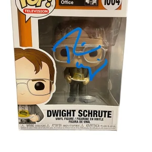 Rainn Wilson Signed Autograph The Office Funko Pop 1004 Dwight Beckett BAS COA A