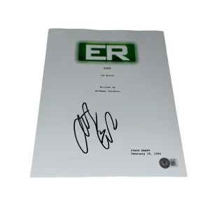 Anthony Edwards Signed Autograph ER PILOT Full TV Script Screenplay BAS COA B