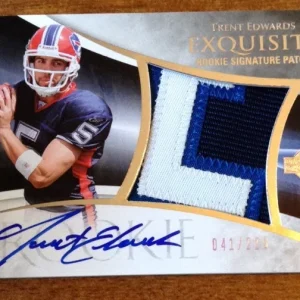 2007 Upper Deck Exquisite Collection 107 Trent Edwards /225 Auto Rookie Card