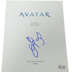 Zoe Saldana Signed Autograph Avatar Full Movie Script Screenplay Beckett BAS NY