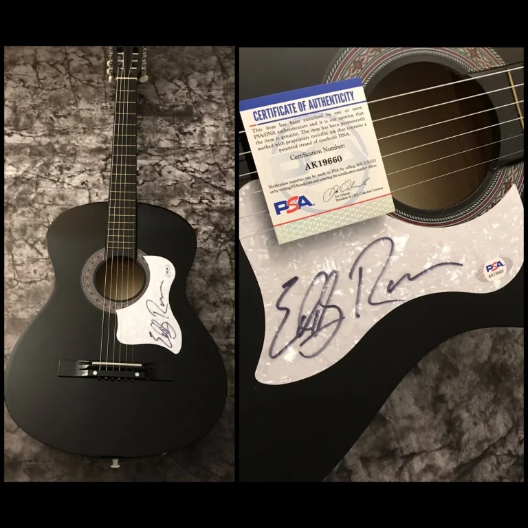 PSA I Got Mexico Star Eddy Raven Signed Acoustic Guitar COA