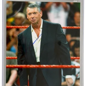 Vince McMahon Signed 8x10 Photo WWE WWF Wrestling Auto Beckett Encapsulation