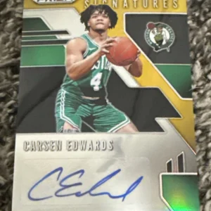 2019-20 Prizm CARSEN EDWARDS Sensational Signatures GOLD Auto RC 6/10