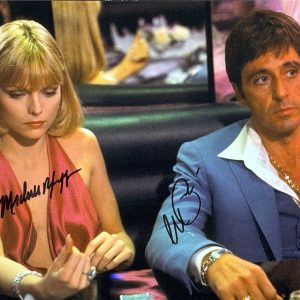 Al Pacino Michelle Pfeiffer Signed 11x14 Photo Scarface Autograph Beckett
