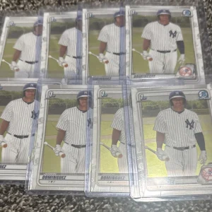 (8) Jasson Dominguez 2020 1st Bowman Chrome Prospect Rookie RC New York Yankees
