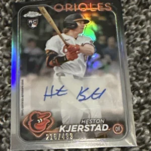 2024 Topps Chrome Update HESTON KJERSTAD 050/499 RC Auto Refractor SP #AC-HK
