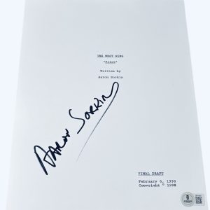 Aaron Sorkin Signed Autograph The West Wing "Pilot" Full Episode Script Beckett