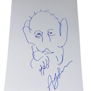 Andy Serkis Signed Autograph War for Planet of the Apes Sketch Authentic Beckett