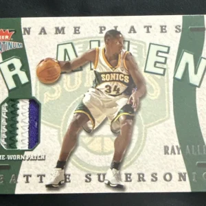 2002-03 Fleer Platinum #N-RA Ray Allen Nameplates Patch #/400 Sick Patches
