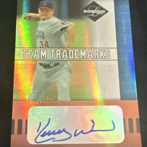 2004 Donruss Team Trademarks Autographed Card #17 Kerry Wood 14/25 SSP AUTO