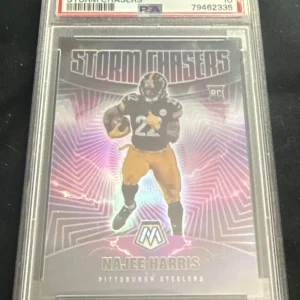 Najee Harris 2021 Mosaic Storm Chasers Case Hit PSA 10 RC Rookie Steelers