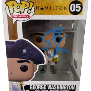 Christopher Jackson Signed George Washington Funko Hamilton Autograph Beckett
