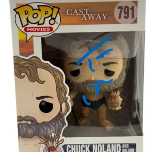 Tom Hanks Signed Chuck Nolan Funko Cast Away Authentic Autograph Beckett