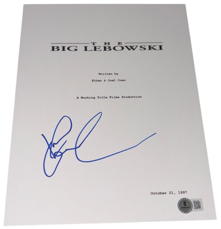 John Goodman Signed Autograph The Big Lebowski Movie Script Screenplay Beckett