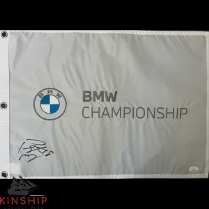 Peyton Manning signed BMW Championship Golf Flag JSA COA Football HOF Auto G98