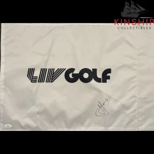 Cameron Cam Smith signed LIV Flag JSA COA Masters British Open Golf Auto G117