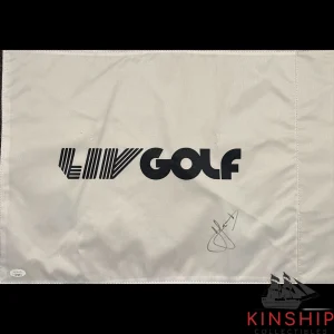 Cameron Cam Smith signed LIV Flag JSA COA Masters British Open Golf Auto G118