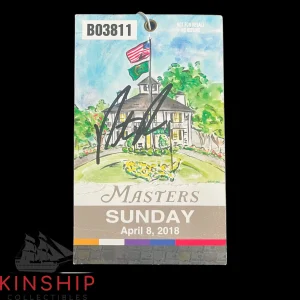 Patrick Reed signed 2018 Masters Sunday Ticket JSA COA Rare Golf Auto Z1906