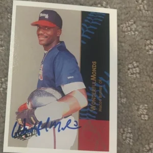 Wonderful Terrific Monds Autographed SIGNED 1994-95 Fleer Excel RC Braves