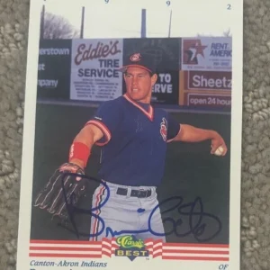 1992 Classic Best #38 Brian Giles signed autographed card Cleveland Indians
