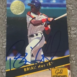 1994 Signature Rookies Gold Standard #57 Brian Hunter signed autographed card
