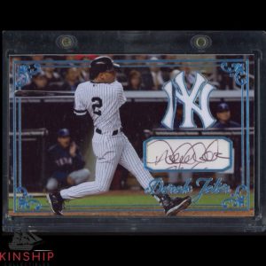Derek Jeter signed Cut Custom Card JSA LOA Yankees HOF Baseball Auto Z1961