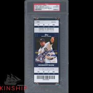 Justin Verlander signed No Hitter Ticker PSA DNA Slabbed Baseball HOF Auto C3545