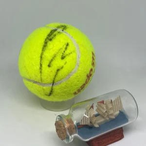 Carlos Alcaraz signed 2022 US Open Tennis *Used* Ball JSA COA Auto A3617