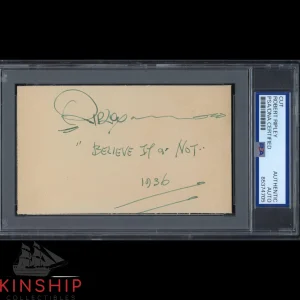 Robert Ripley signed Inscribed Cut PSA DNA Slabbed Believe It Or Not Auto C3782