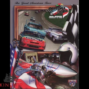 Dale Earnhardt Sr signed 1998 Daytona 500 Program JSA COA Rare Nascar Auto E271