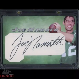 Joe Namath signed Cut Custom Card JSA COA Jets Football HOF Auto Z2089