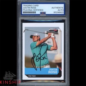 Justin Rose signed 2019 Sports Illustrated Rookie Card PSA DNA Slab Golf C3227