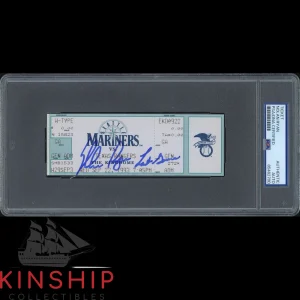 Nolan Ryan signed Final Game Ticket PSA DNA Slab Inscribed "Last Game" C3920