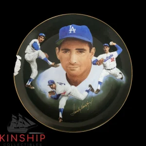 Sandy Koufax signed 1985 Hackett American Plate JSA COA Paluso Artist Z2175