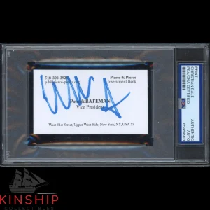 Christian Bale signed Business Card Print PSA DNA Slabbed American Psyco C3955