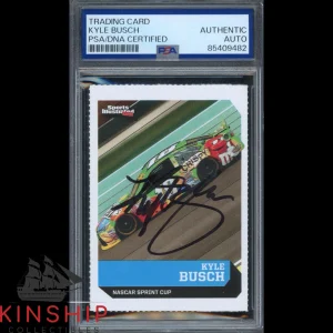 Kyle Busch signed 2016 Sports Illustrated Kids Card PSA DNA Slab NASCAR C4024