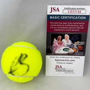 Zizou Bergs Signed Tennis Ball JSA COA