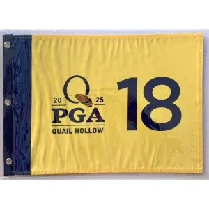 2025 Pga Championship Flag Quail Hollow yellow pin flag Scottie Scheffler new