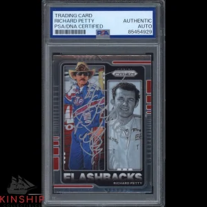 Richard Petty signed 2021 Panini Prizm Trading Card PSA DNA Slabbed Auto C4046