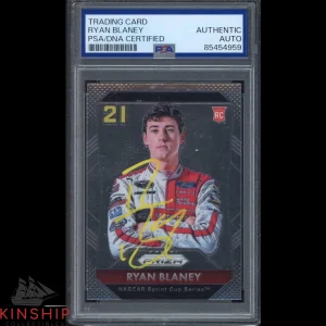 Ryan Blaney signed 2016 Panini Prizm Rookie Card PSA DNA Slab NASCAR Auto C4060