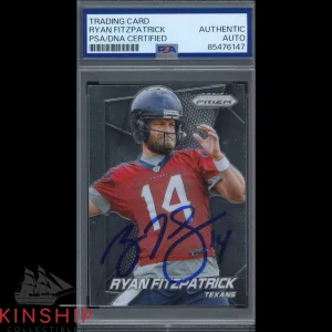 Ryan Fitzpatrick signed 2014 Panini Prizm Trading Card PSA DNA Slab Auto C4077