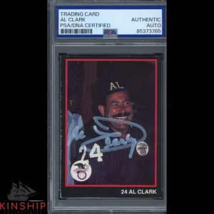 Al Clark signed 1988 T&M Umpire Trading Card PSA DNA Slabbed Auto C4083