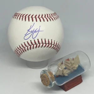 Kyle Larson signed Rawlings OML Baseball JSA COA NASCAR Auto Rare A3720