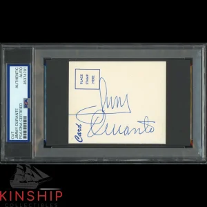 Jimmy Durate signed cut PSA DNA Slabbed Rare Music Actor Auto C4151