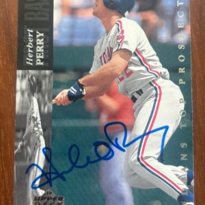 1994 Upper Deck Minor League #12 Herbert Perry signed autographed card Indians