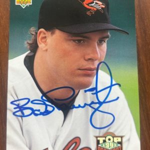1993 Upper Deck #437 Brad Pennington signed autographed card Baltimore Orioles
