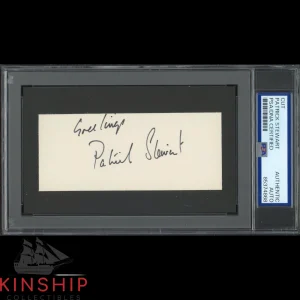 Patrick Stewart signed Inscribed Cut PSA DNA Slab Auto X-Men Star Trek C4286