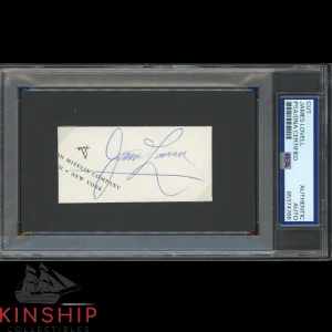 James Jim Lovell signed Cut PSA DNA Slabbed Astronaut Apollo 8 Moon Auto C4279