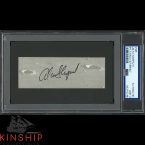 Alan Shepard signed Cut PSA DNA Slabbed Moonwalker Space Auto C4295