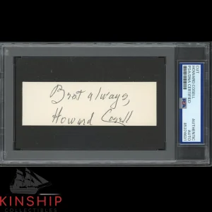 Broadcaster Howard Cosell signed cut PSA DNA Slabbed Inscribed Auto C4267